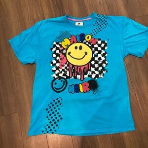 MAISON NOIR smiley face / spray paint shirt size XL